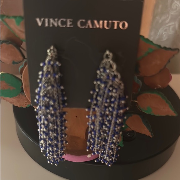 Vince Camuto Blue and Silver Dangle Earrings - Picture 2 of 12
